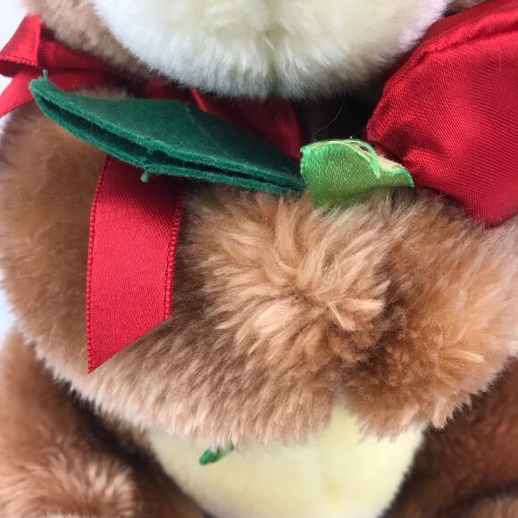 Ty Beanie Buddy Always Bear Plush 9" Brown Red Rose 2005 Stuffed Animal Tags - Picture 3 of 13